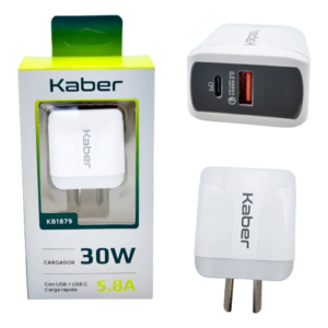 Cargador Celular Carga Rápida 30W USB + USB-C Dual