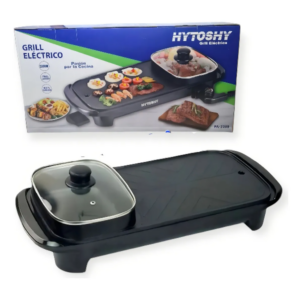 Grill Eléctrico Hytoshy 2000W Con Sartén 2 En 1
