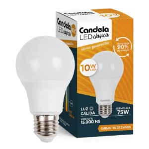 Lampara Foco Luz Led Bulbo E27 10w = 75w Linea Eco