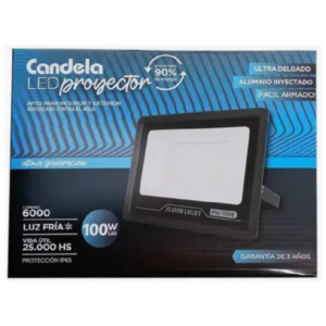 Reflector LED Candela 100W Luz Fría Exterior Alta Potencia