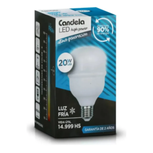 Lámpara LED Galponera Candela 20W Luz Fría Alta Potencia