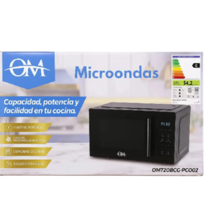 Microondas Digital OM Eco 22 Litros 1150W Táctil Con Programas Automáticos