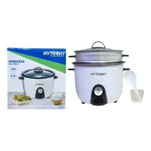 Arrocera Eléctrica Hytoshy 2,2L Con Vaporiera Antiadherente