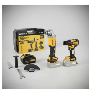 Kit Herramientas Onica Taladro y Amoladora Inalambrico Combo 2 Piezas Profesional