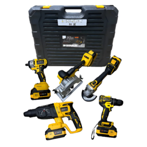 Kit Herramientas Oryx 5 en 1 Inalámbricas Con 4 Baterías Profesional