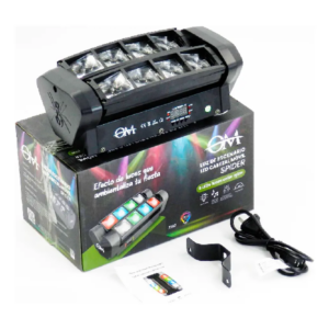 Luz De Escenario LED Spider 8 LED Cabezal Móvil Profesional